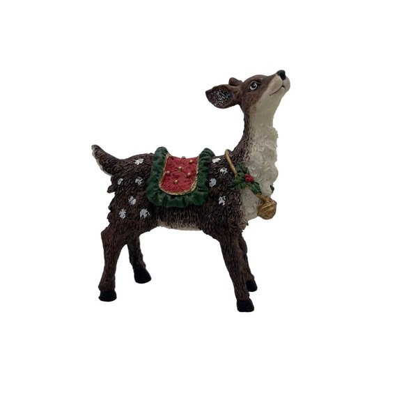 Grandeur Noel Reindeer Christmas Resin from Two Santas Fabric Mache set - Picture 1 of 13